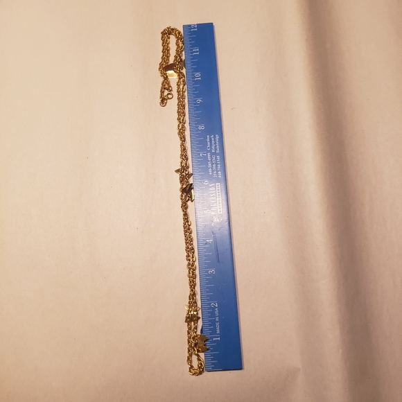 Vintage Sarah Coventry Goldtone Chain with Butterfly Charms 30 Inches Long - Picture 6 of 6
